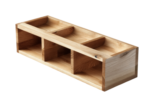Crafting wooden organizers diy projects for home storage solutions, isolated on transparent background, png