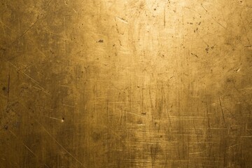 Obraz premium Golden metal texture background with scratches and grunge, perfect for adding a touch of vintage and industrial style to your designs