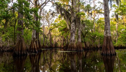Obraz premium Cypress swamp reflections