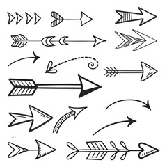 Hand drawn arrow set