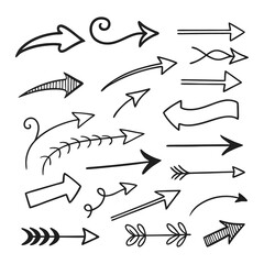 Hand drawn arrow set