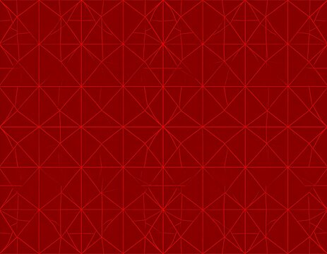 Red geometric patterned background - Powered by Adobe