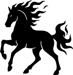 Fire horse vector