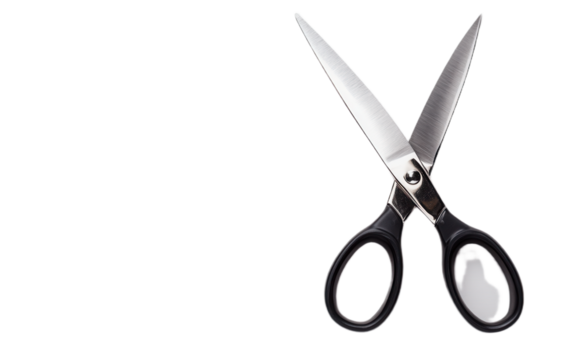 Scissor cutter on transparent background, png