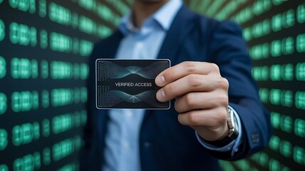 Futuristic Cybersecurity Identity Concept