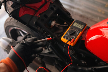 Obraz premium motorcycle repair service .motoservice