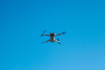 flying drone in the sky