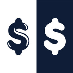 Dollar currency icon logo design inspiration vector template Stock Vector Image and Art.