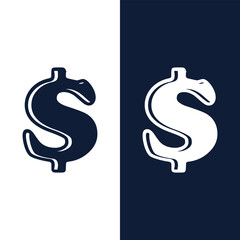 Dollar currency icon logo design inspiration vector template Stock Vector Image and Art.