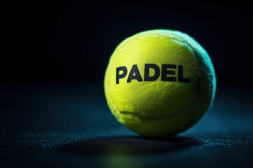 Bright padel ball ready for a fun match, showcasing the energy and excitement of the popular racket sport
