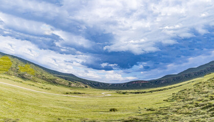 Hell's Gate National Park, Naivasha, Nakuru City County, Fischer' Central Tower landscapes, plants field vegetation, meadows, Kenya, East Africa, Great Rift Valley Rocks Gorge, Canyons, Trees Grass Sa