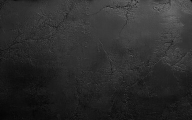 Art black concrete stone texture for background in black. Abstract color dry scratched surface wall cover colorful paper scratches shabby vintage Cement and sand grey dark detail covering Vector 