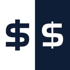 Dollar Currency Symbol. Dollar Sign icon Stock Vector - Illustration.