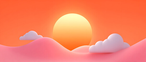 Minimalist soft background creates a natural mood