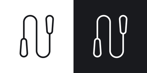 Jump rope icon vector pictogram. UI. EPS10. - Vector © ramsey