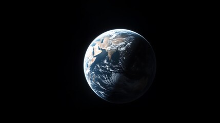 Dramatic View Of Earth Showing Africa And Asia From Space