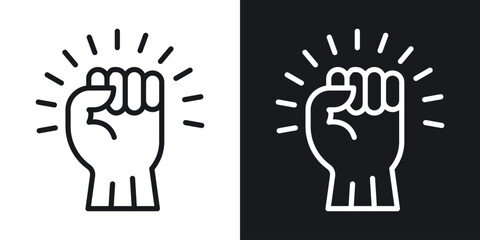 Will power icon vector pictogram. UI. EPS10. - Vector