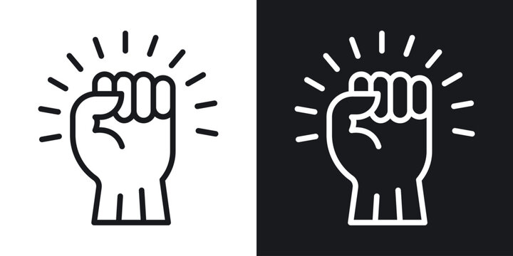 Will power icon vector pictogram. UI. EPS10. - Vector