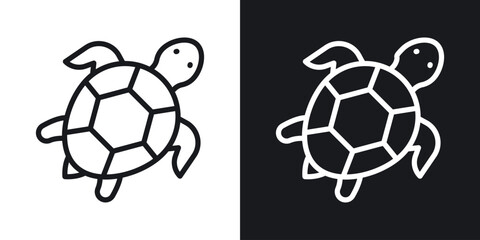 Fototapeta premium Turtle icon vector pictogram. UI. EPS10. - Vector