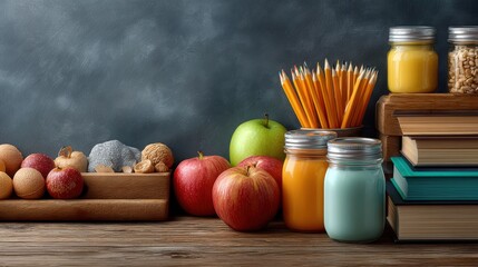Back to school in chalk banner