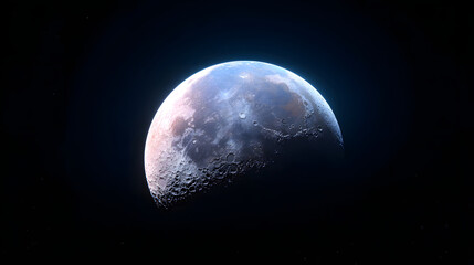 Obraz premium High definition minimalistic human lunar day moon texture wallpaper