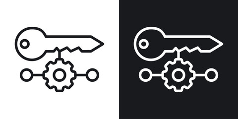 Key factor icon vector pictogram. UI. EPS10. - Vector