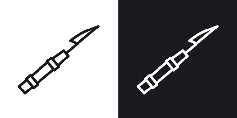 Harpoon icon vector pictogram. UI. EPS10. - Vector
