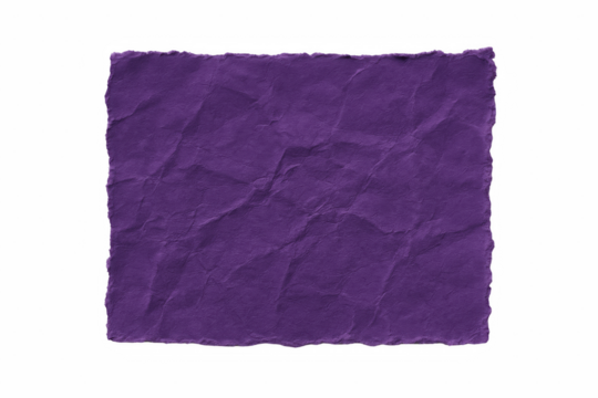 Textured Purple Paper with Jagged Edges, Evoking a Sense of Aged Craftsmanship and Artistic Expression