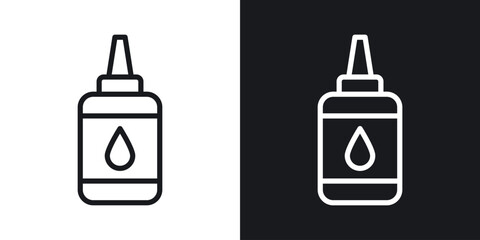 Glue bottle icon vector pictogram. UI. EPS10. - Vector