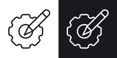 Customization icon vector pictogram. UI. EPS10. - Vector