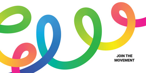 Abstract Backgrounds with Color Lines. Pattern Design with Gradient Graphic Shapes. Dynamic Waves. Modern Rainbow Ribbons