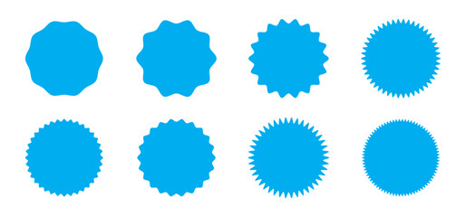 starburst badge sticker icon , sale or price tag sticker, retro stars icon