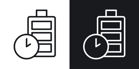 Battery life icon vector pictogram. UI. EPS10. - Vector