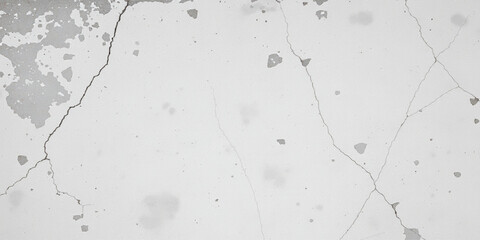 White old concrete wall grunge texture - wide pattern banner format background. Grunge gray texture of chips, cracks, scratches, Soft white grunge.