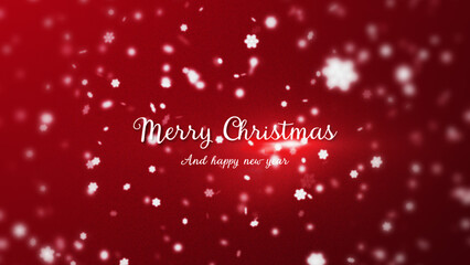 Christmas Snowflake Particle Explosion Title Animation Wide