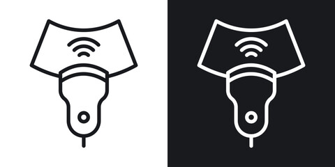 Ultrasound icon vector pictogram. UI. EPS10. - Vector