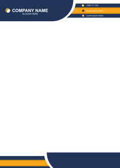 Obraz premium printable blank letterhead free vector business and corporate a4 size modern letterhead eps file.