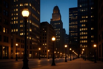 A Glimpse into the City's Heart at Dusk