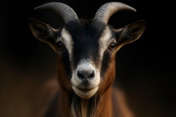 Fototapeta premium The Majestic Goat in Silhouette