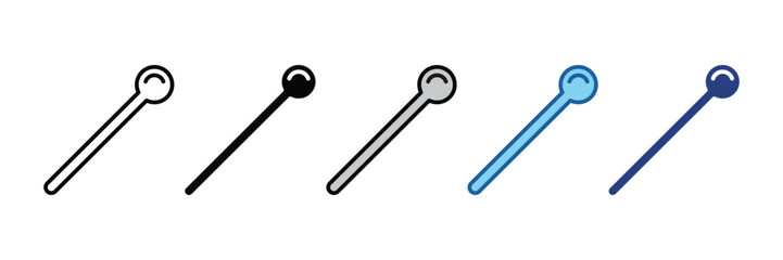 Stirring Rod  Icon Element For Design