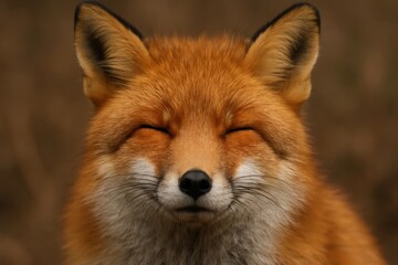 Fototapeta premium A Fox's Peaceful Moment