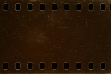 Old vintage film strip. Retro decor. Old film background.