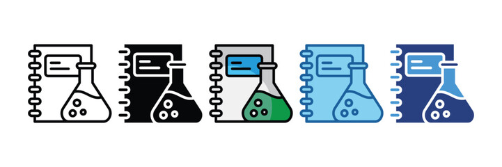Lab Notebook  Icon Element For Design