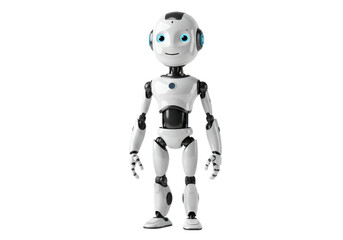 Fototapeta premium Isolated Adorable White Robot Character