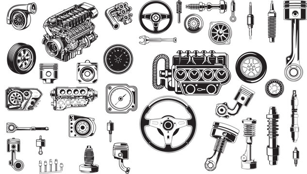 Simple Drawings Of Car Parts