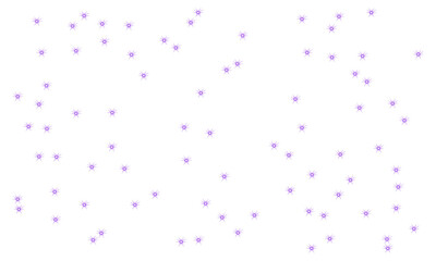 A glowing Purple star sparkle overlay effect. A pattern of shimmering, shiny starburst particles to add a magical effect to photos and videos Isolated design element with a transparent background. PNG