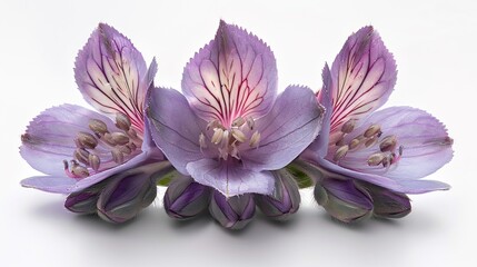 pink flower isolated on white