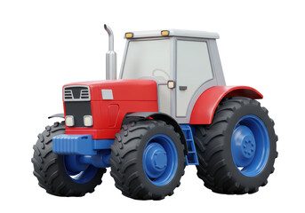 Isolated Tractor