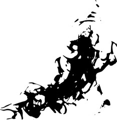 Rustic splash vector texture. Abstract background. Weathered surface and shape. Dirty and damaged backdrop.