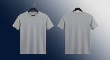 Blank light gray t shirt mockup